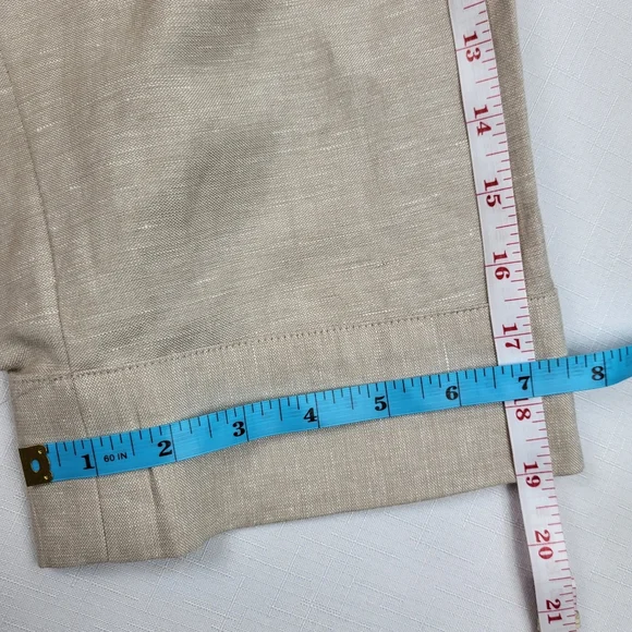 Lane Bryant Blazer JACKET Linen Blend Womens Size 20 Ruffle 3/4 Sleeves NWT - Picture 8 of 16